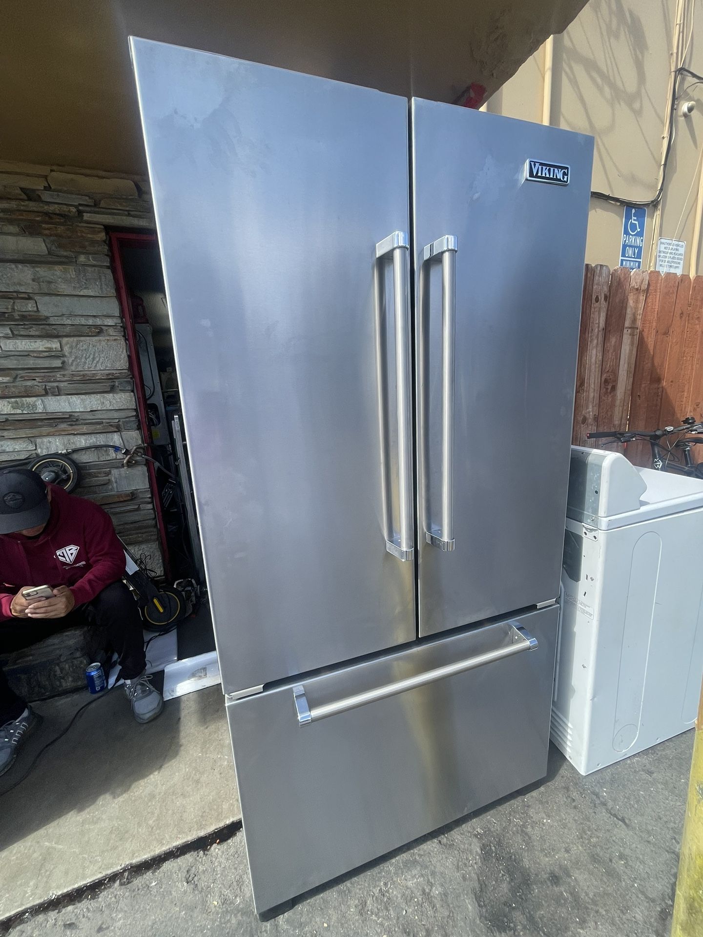 Viking bottom freezer Counter Depth Fridge