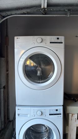 LG washing machine and dryer