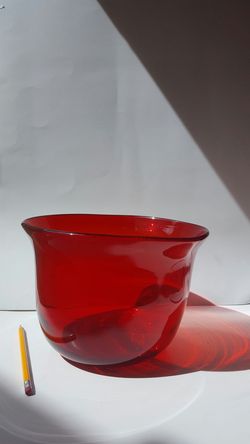 Red Glass Bowl