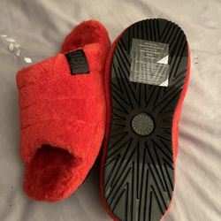Men’s red Ugg slippers