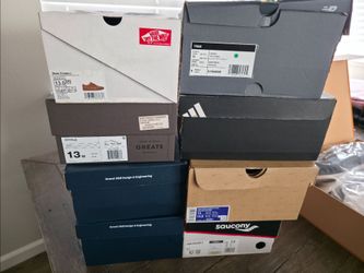 MEN'S SIZE 13 SNEAKER LOT — 16 PAIRS — VANS / NIKE / NEW BALANCE / ADIDAS + MORE