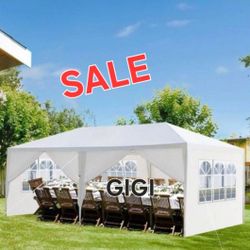 10x20 wedding party tent outdoor canopy teng with side walls white FOR S@LE