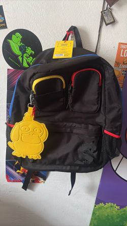 Pokemon backpack and charm