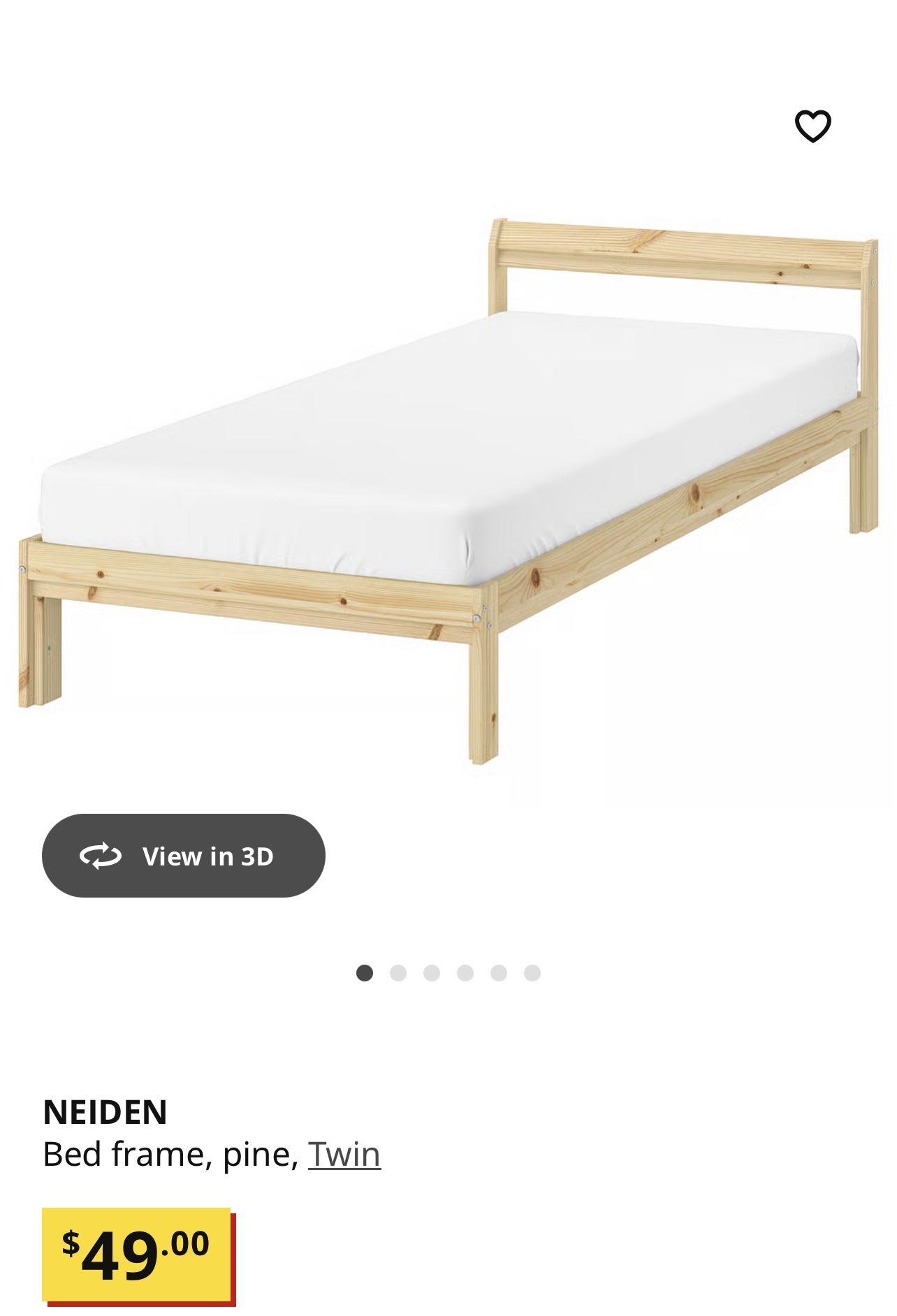 IKEA Twin Bed With Mattress