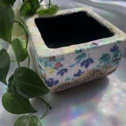 floral Succulent Plant Pot