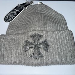 Chrome Hearts Light Gray Unisex Beanies