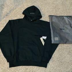 Xs Black Essential Fear Of God Hoodie