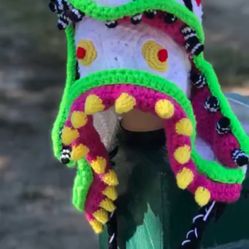 Handmade sandworm hood