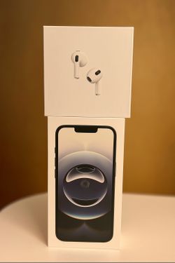 Iphone 16e brand new sealed pack With Airpods