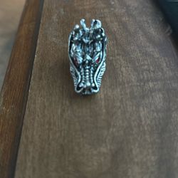 Chrome Dragon Ring