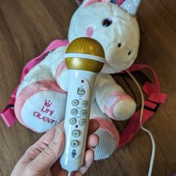 Unicorn Microphone Backpack Kids Toy 