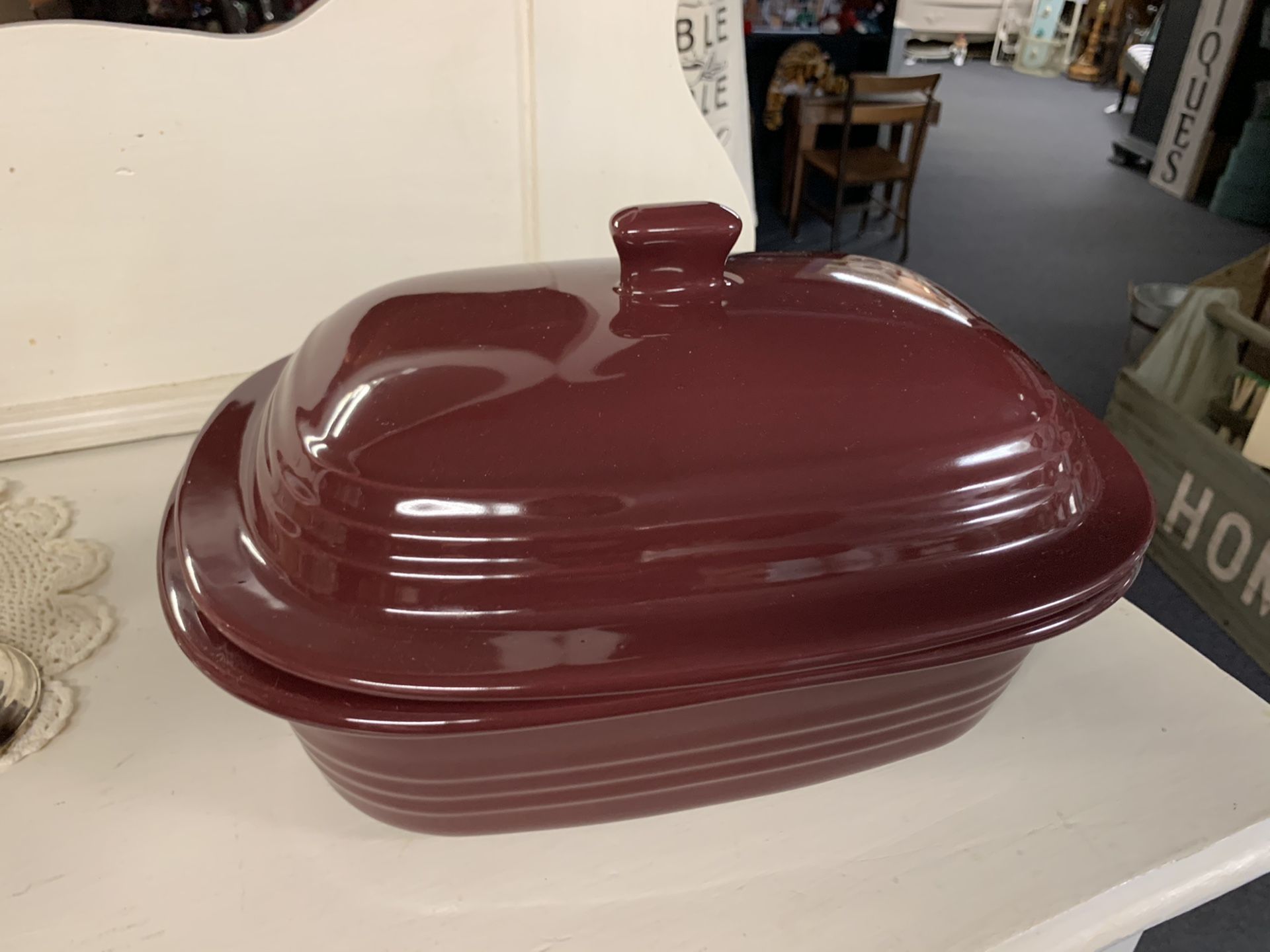 Pampered Chef Stone Casserole Dish. Deep Dish. 3.1 Quart Liter