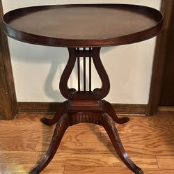 Antique Mersman Lyre Table
