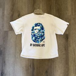 Bape Shirt blue and white