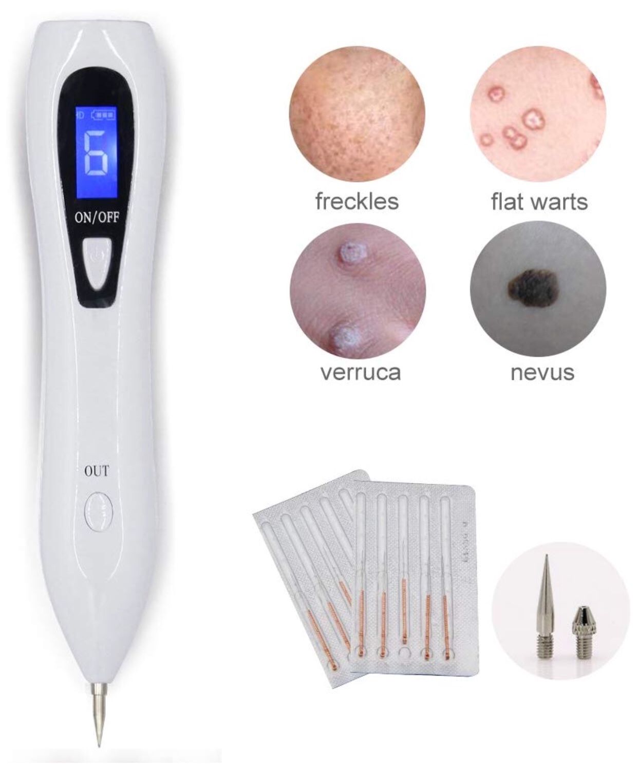 Mole Remover Pen,LENK Mole Removal Pen,Spot Eraser Pro for Body Wart Black Mole Skin Tag Dark Sun Age Spot Blemish Tattoo Dot Nevus Freckles Security