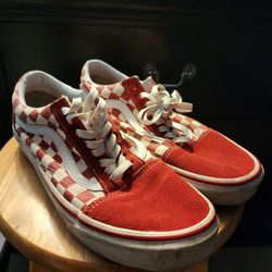 Red Checkered Vans