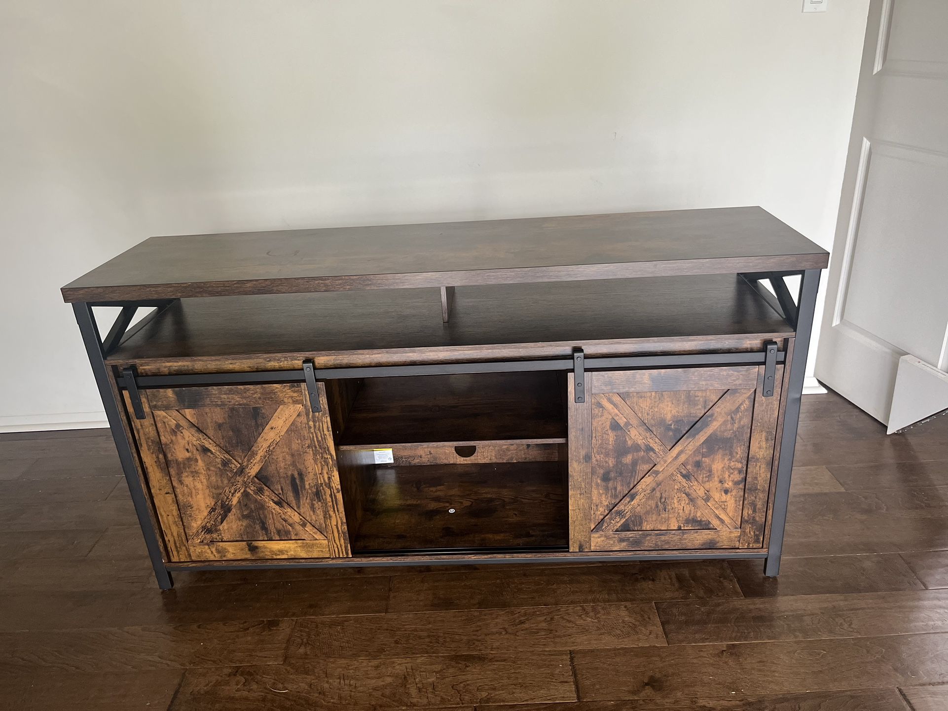 Barn Style Entertainment Stand