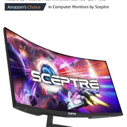 Sceptre 34-Inch Curved Ultrawide WQHD Monitor 3440 x 1440 R1500