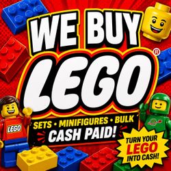 We buy Lego sets in cash