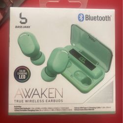 Green Awaken True Wireless Earbuds 