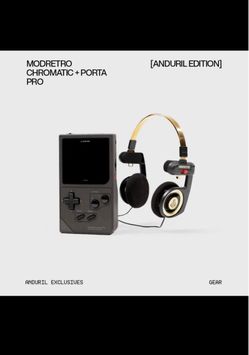 ANDURIL MODRETRO Chromatic Limited Edition Game Boy + Anduril Headphones Bundle