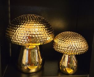 Decor gold mushrooms