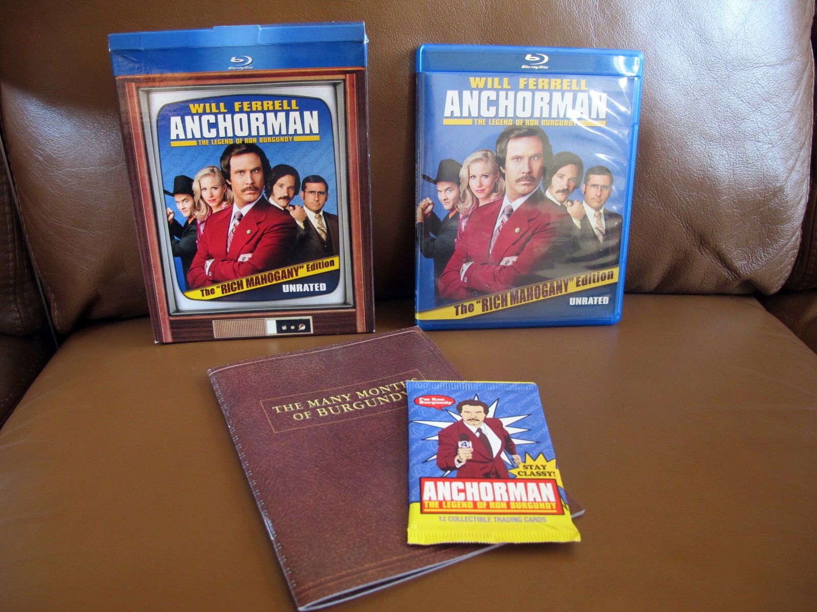 Anchorman “Rich Mahogany” Edition Unrated DVD - Will Ferrell Ron Burgundy