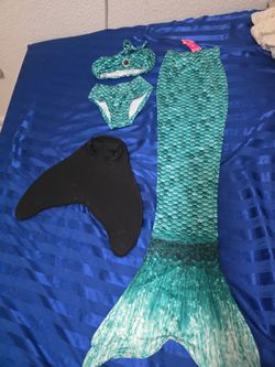 Little mermaid  swimsuit  4 pieces