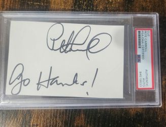 Pete Carroll      GO HAWKS  PSA COA SIGNED SLAB