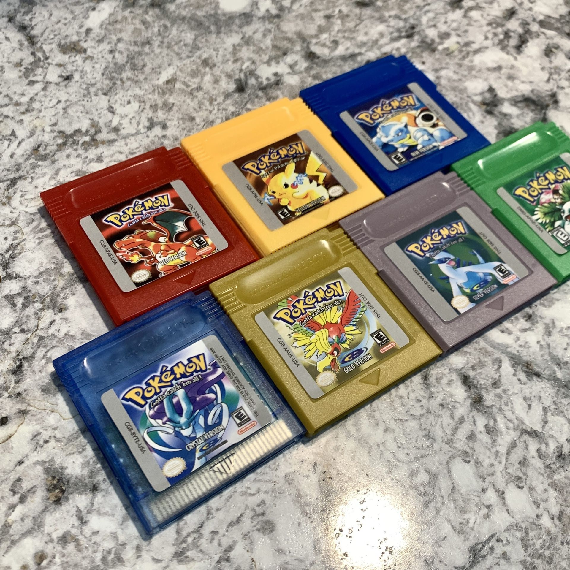 Pokemon Gameboy Red, Green, Blue, Yellow, Silver, Gold, Crystal for Sale in  Huntingtn Sta, NY - OfferUp