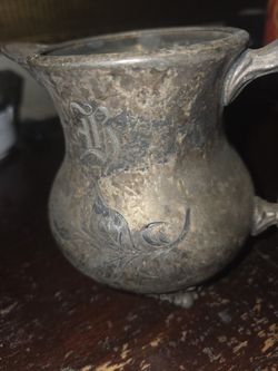 19th Century Cohannet Silver Co Cream Pitcher 