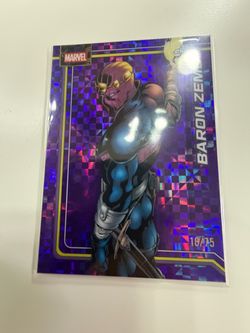 Marvel Baron Zemo Holographic Trading Card 18/75
