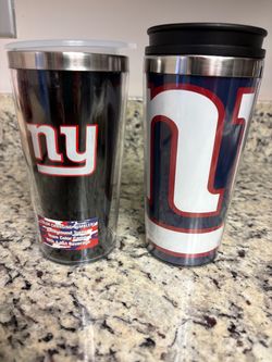Two New York Giants Tumblers Brand New