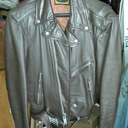 Vintage American Craftsman Leather Motorcycle jacket