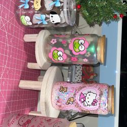 Hello Kitty And Friends Glass Cups 