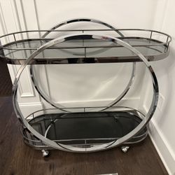 Moving Sale - Glass Bar Cart