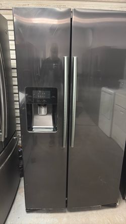 Black stainless side-by-side
