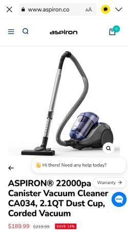 Aspiron Canister Vacuum Cleaner CA034