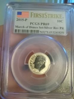 2015 P silver reverse proof dime