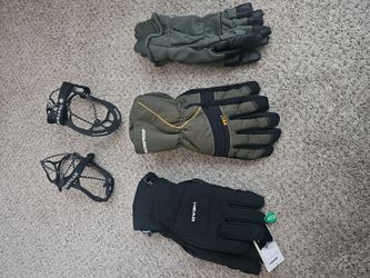 XL gloves + anti slip walkers