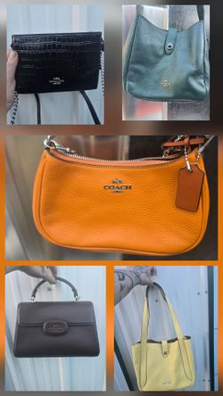 5 Coach outlet bags, all new or used once. $80 each or $300 for all.