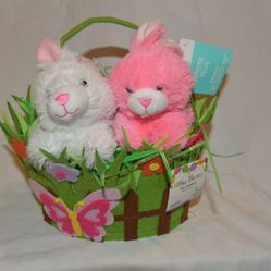 Adorable Easter Bunny Basket Gift Set New