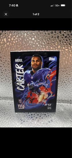 2025 Topps Chrome Abdul Carter Ultra Violet SSP SSP Case Hit RC