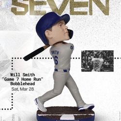 Will Smith Bobblehead Night 4 Dodger Tickets