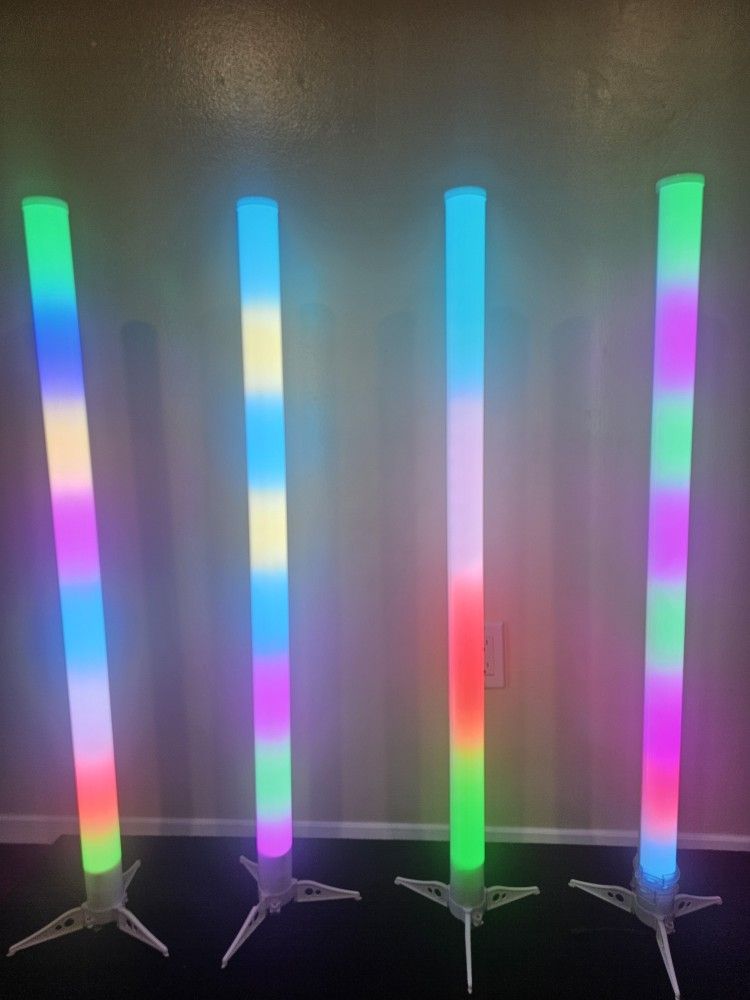 Eliminator Lighting LED BP TUBES 4 Pack w 4x LED Battery Powered Light Tubes