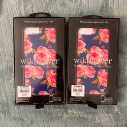 Two Brand New Rose Wildflower Cases