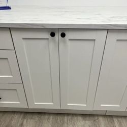 IKEA ENHET Base Cabinet w/ Doors – Fully Assembled – White (24”) 