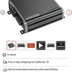 Kicker cxa800.1 amplifier