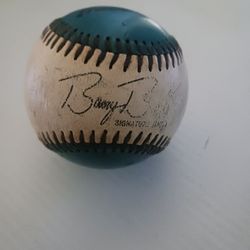 Baseball With A Signed Signature On It