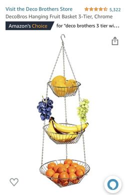 NEW 3 Tier Wire Hanging Basket